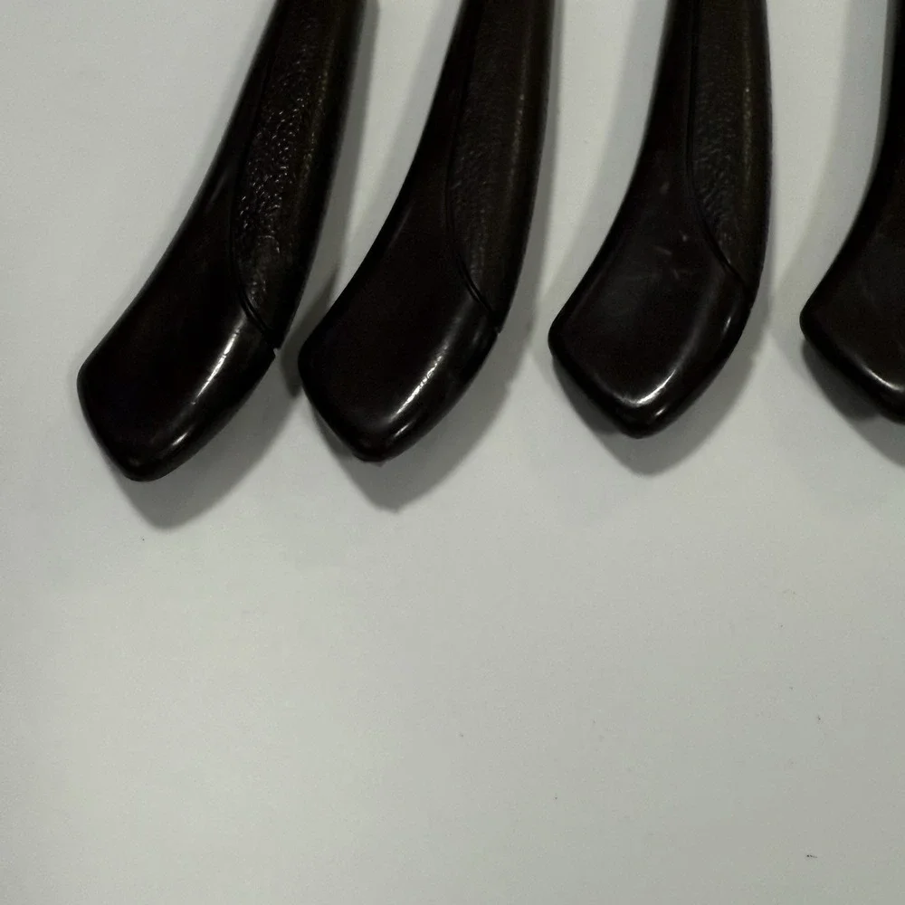 Quikut Gold Blade Faux Wood Handle Knives Set Of 6 Stainless USA
